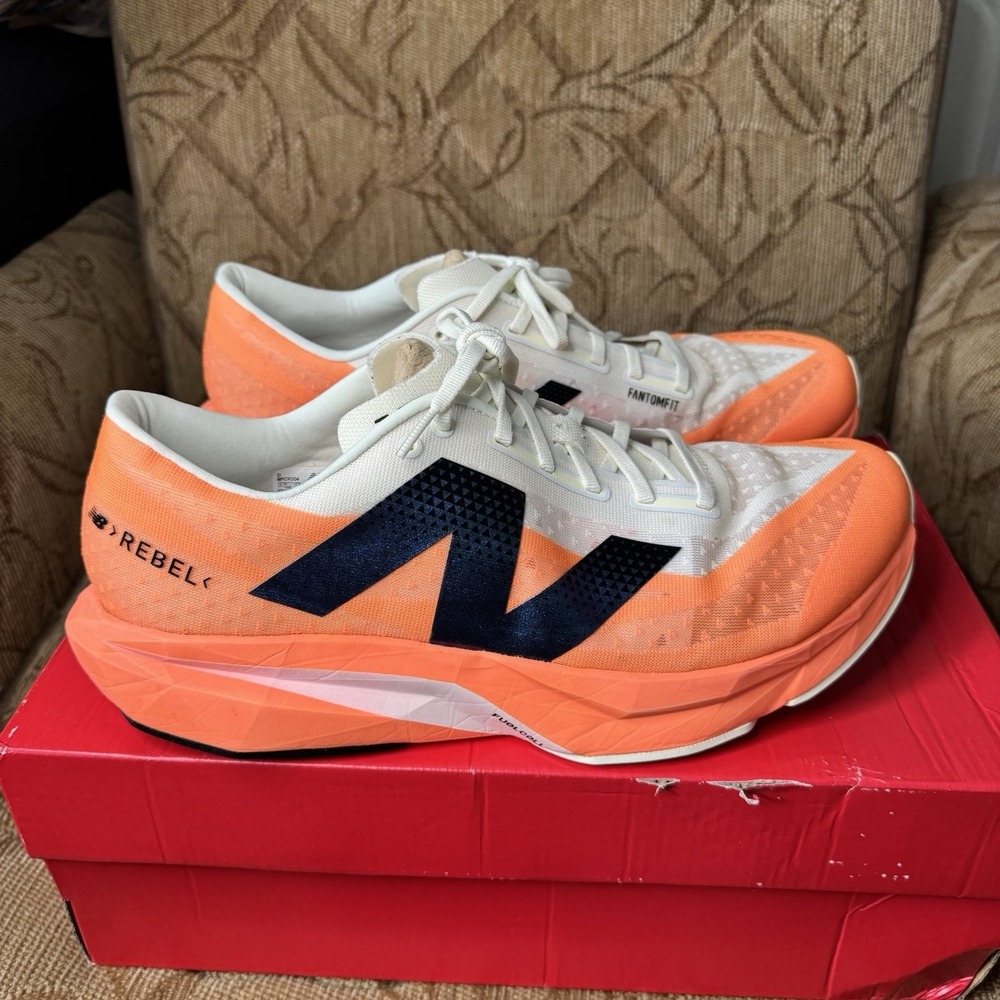 New Balance FuelCell Rebel v4 Hot Mango Size 13 D MFCXCO4‎ Excellent - Picture 4 of 10